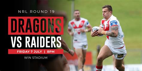 St George Illawarra Dragons vs Canberra Raiders .